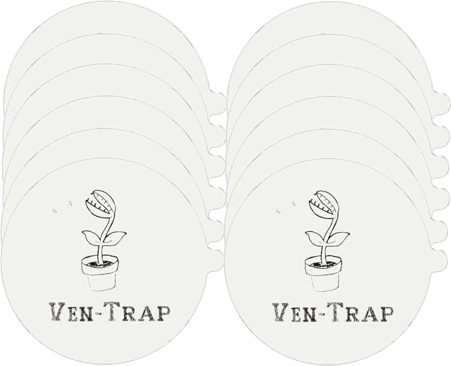 12 Pack - Flea Trap Refill Disc  Fits Victor, bugMD, Aspect and Other Flea Dome Traps - Replacement Sticky Glue Pads  Bugs, Fleas, Flies, Mosquitos