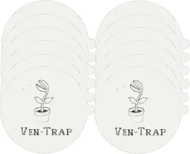 12 Pack - Flea Trap Refill Disc  Fits Victor, bugMD, Aspect and Other Flea Dome Traps - Replacement Sticky Glue Pads  Bugs, Fleas, Flies, Mosquitos