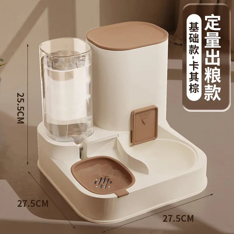 2-in-1 Automatic Pet Feeder and Water Dispenser – Dog and Cat Bowl for Convenient Feeding