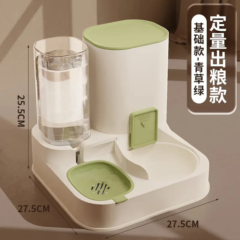 2-in-1 Automatic Pet Feeder and Water Dispenser – Dog and Cat Bowl for Convenient Feeding
