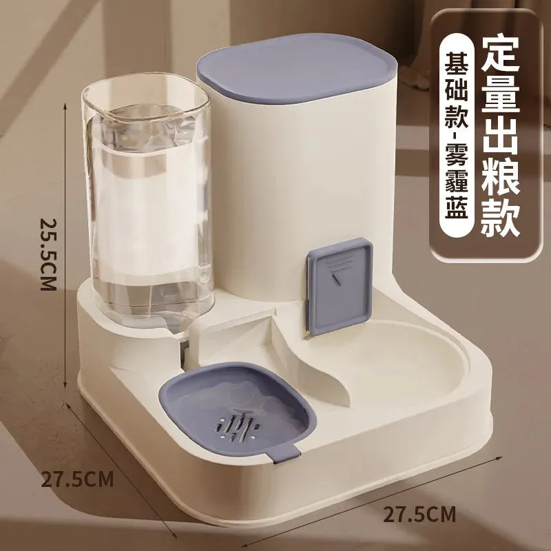 2-in-1 Automatic Pet Feeder and Water Dispenser – Dog and Cat Bowl for Convenient Feeding