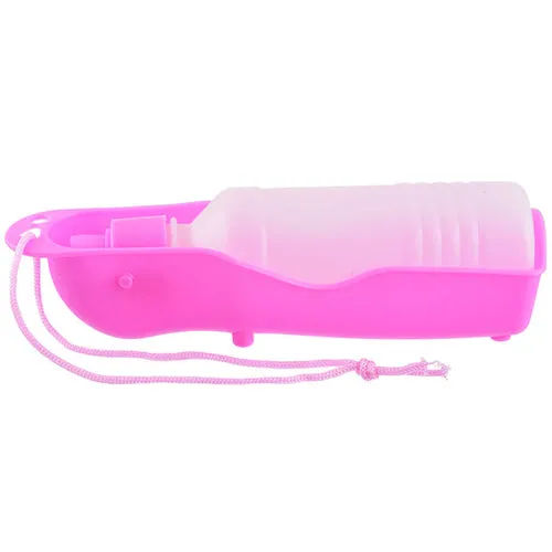 250ml Dog Water Bottle Feeder With Bowl Plastic