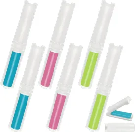 6-Pack of Reusable Lint Rollers, 3 Colors Foldable Mini Lint Roller, Small and Portable to Easily Remove Lint Hair Dust and Pet Hair(Blue, Green, Pink)
