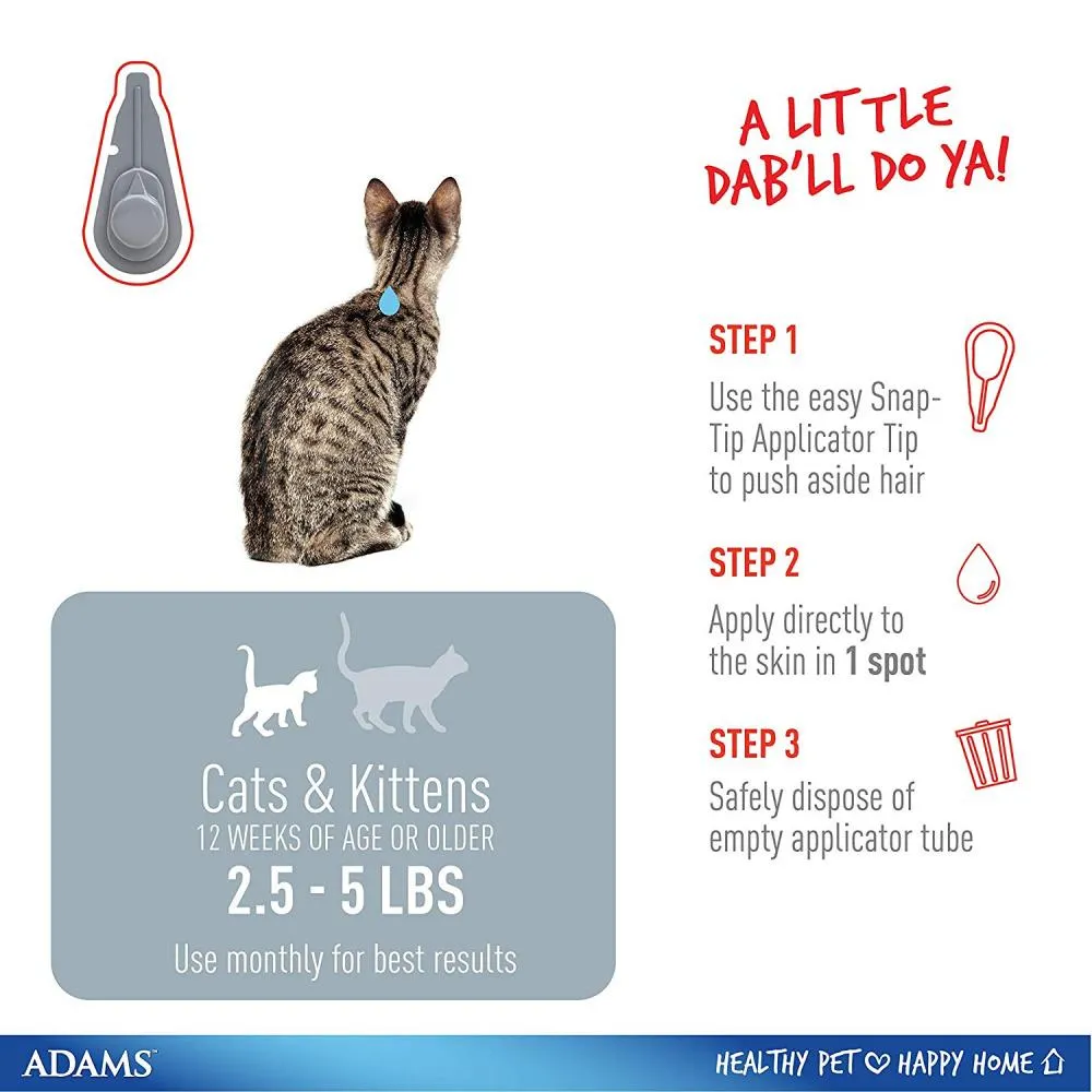 Adams Plus Spot On Flea & Tick For Cats Under 5lbs