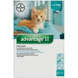 Advantage® II  Flea Protection for Kitten  2.3 kg - 4 Pack