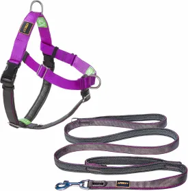 APDEX Easy Walk Freedom No Pull Dog Harness (X-Large)   Two Handle Dog Leash 1'-6ft Set
