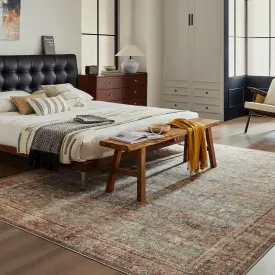 Area Rugs 5x7 Washable Non Skid Farmhouse Boho Carpet Pet & Kid Friendly Foldable Stain Resistant Rug Fade Resistant Area Rug for Kids Room, Living Room, Bedroom