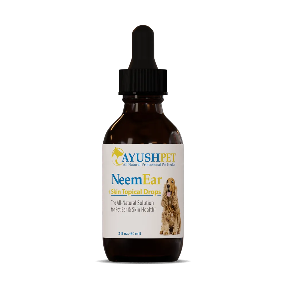 AYUSH NEEM EAR DROPS for ear infections - 2 oz.