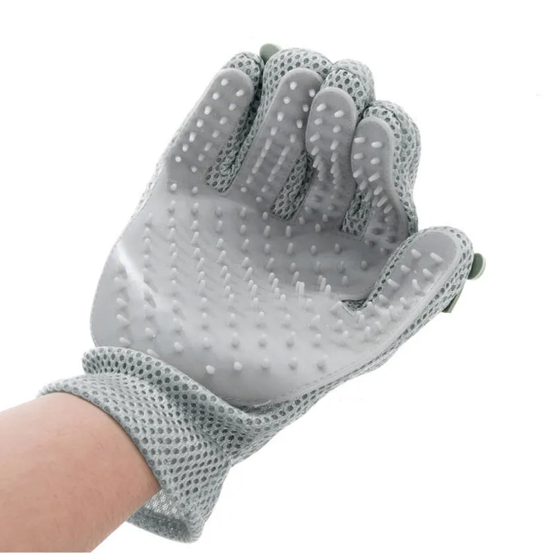 Cat Grooming Glove for Pet Hair Removal and Massage