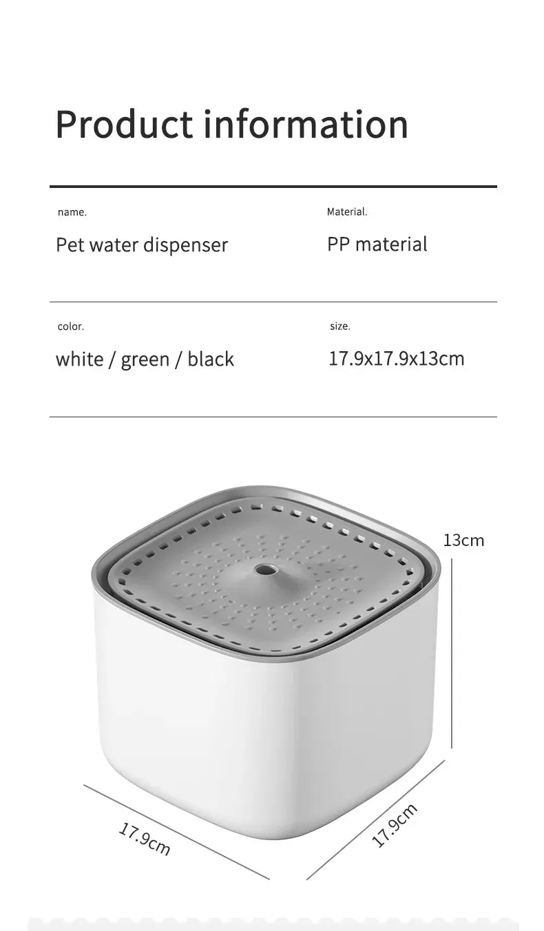 Cat Water Filtering Fountain 3L
