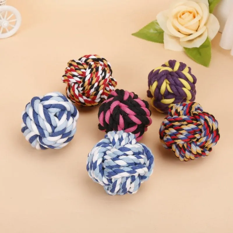 Chew Toys Pets Rope Ball