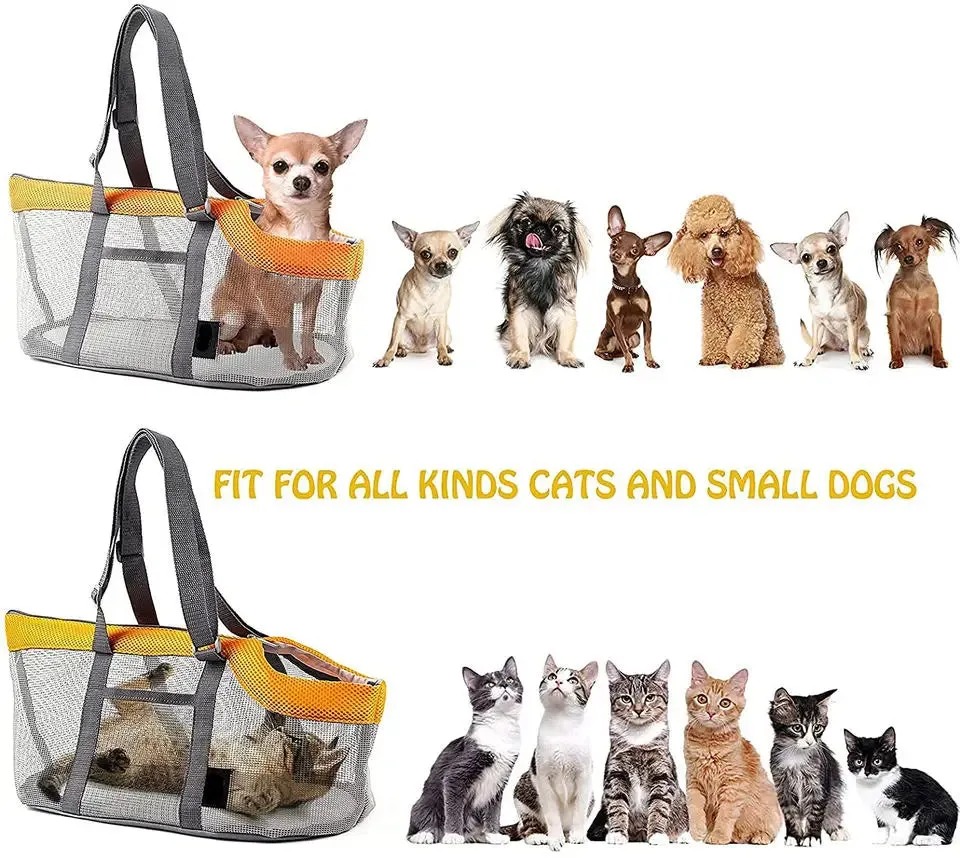 Compact Breathable Pet Carrier for Small Dogs and Cats