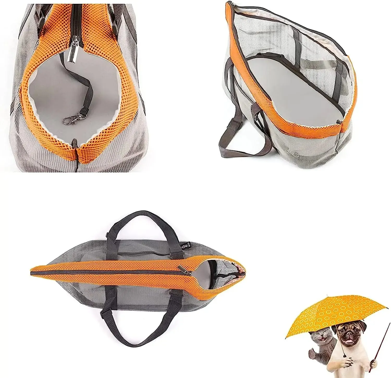Compact Breathable Pet Carrier for Small Dogs and Cats