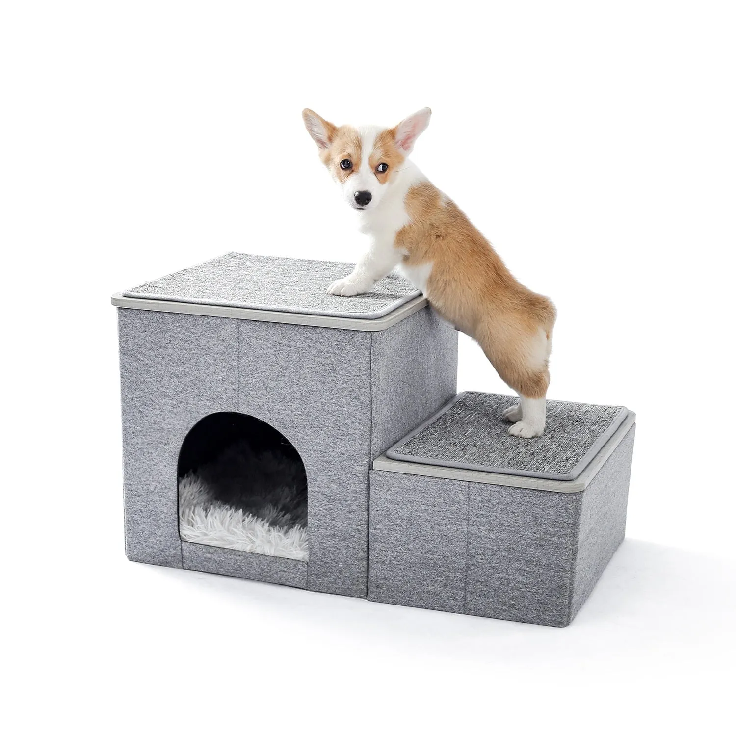 Dog Stairs w/ House   Storage
