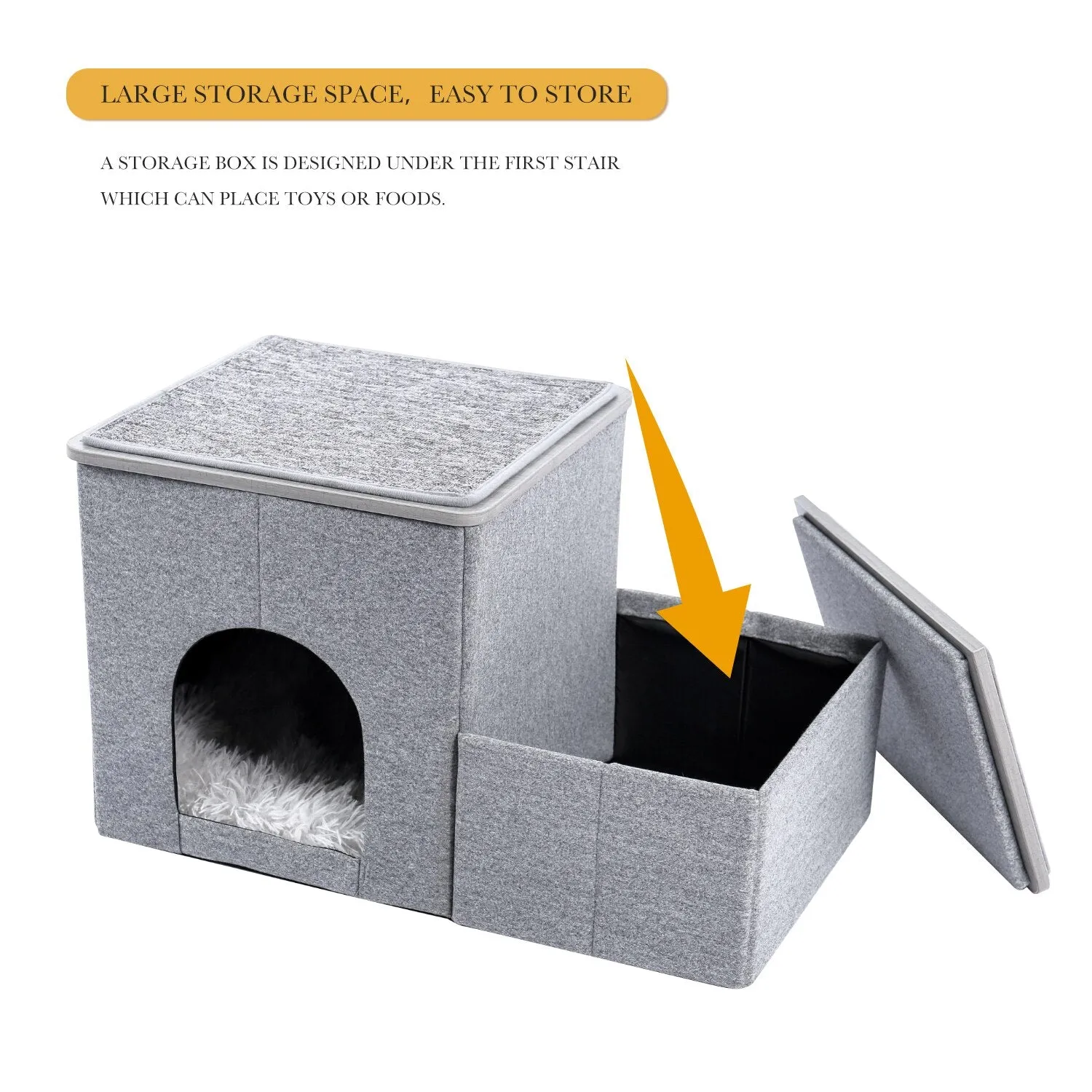Dog Stairs w/ House   Storage