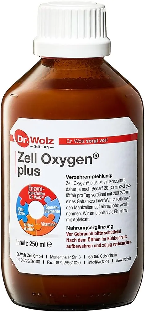 Dr Wolz Zell Oxygen® Plus 250ml - Daily Immune Support