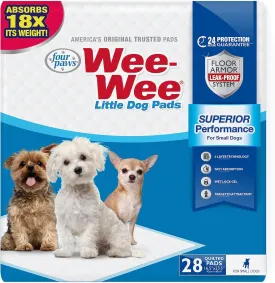 Four Paws Wee-Wee Superior Performance Little Pee Pads - 28 ct.