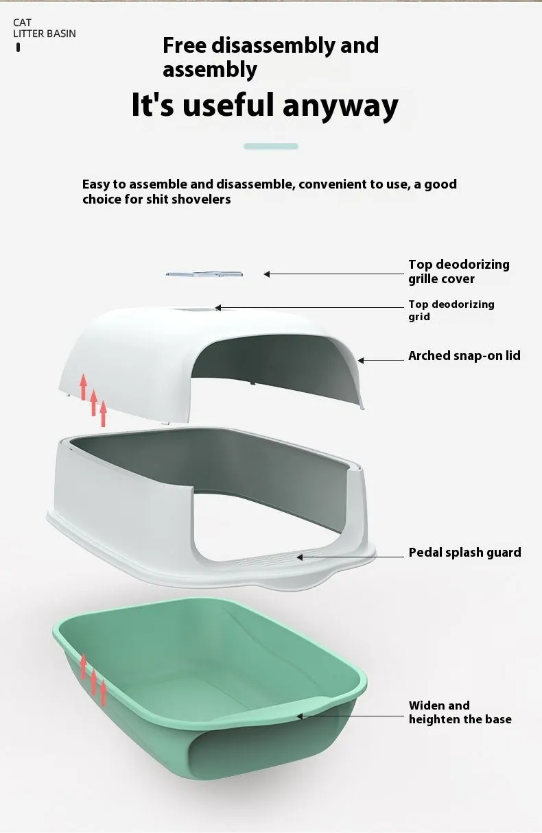 Fully Enclosed Litter Box