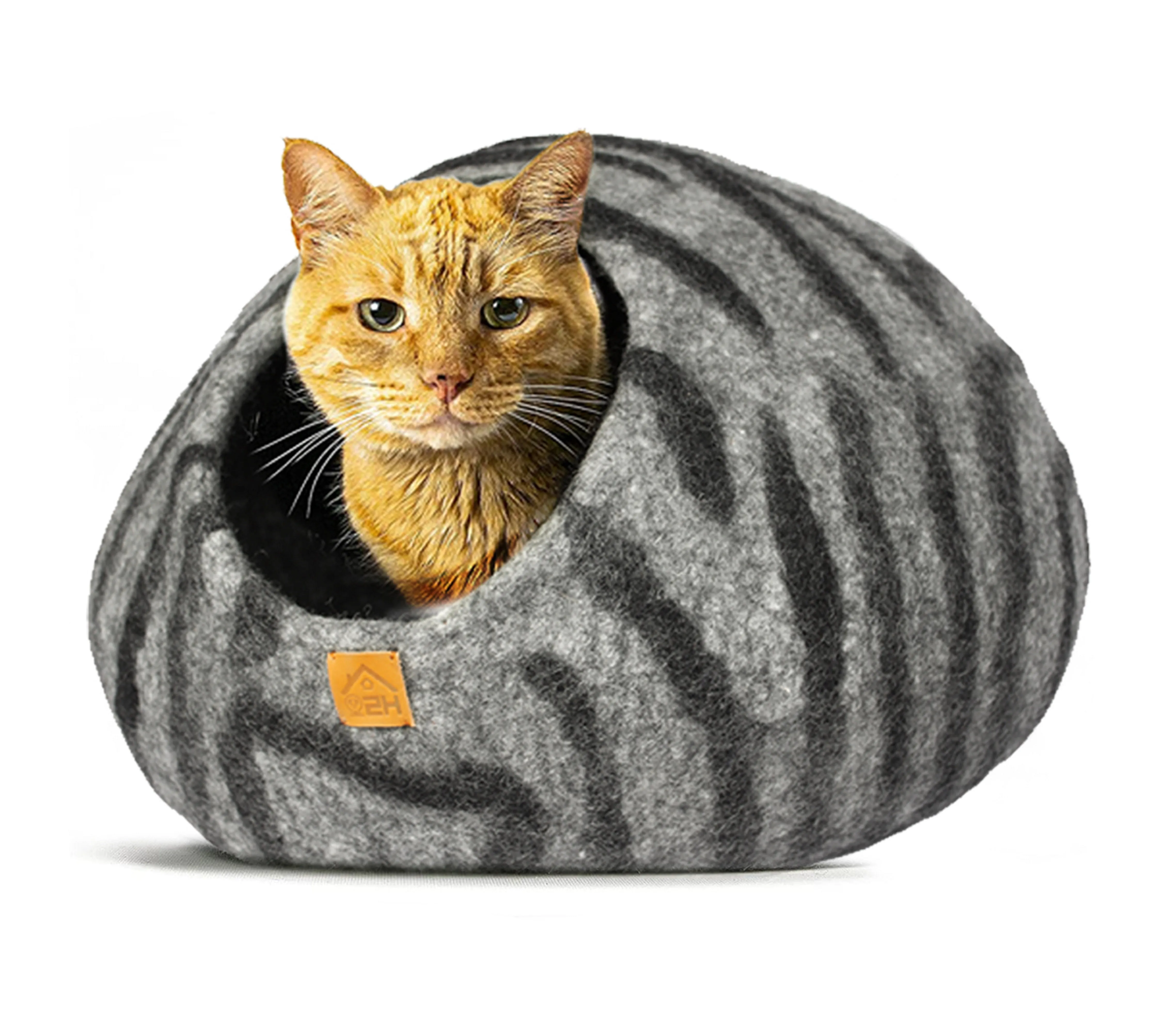 Haussimple Wool Cat Cave Pet House