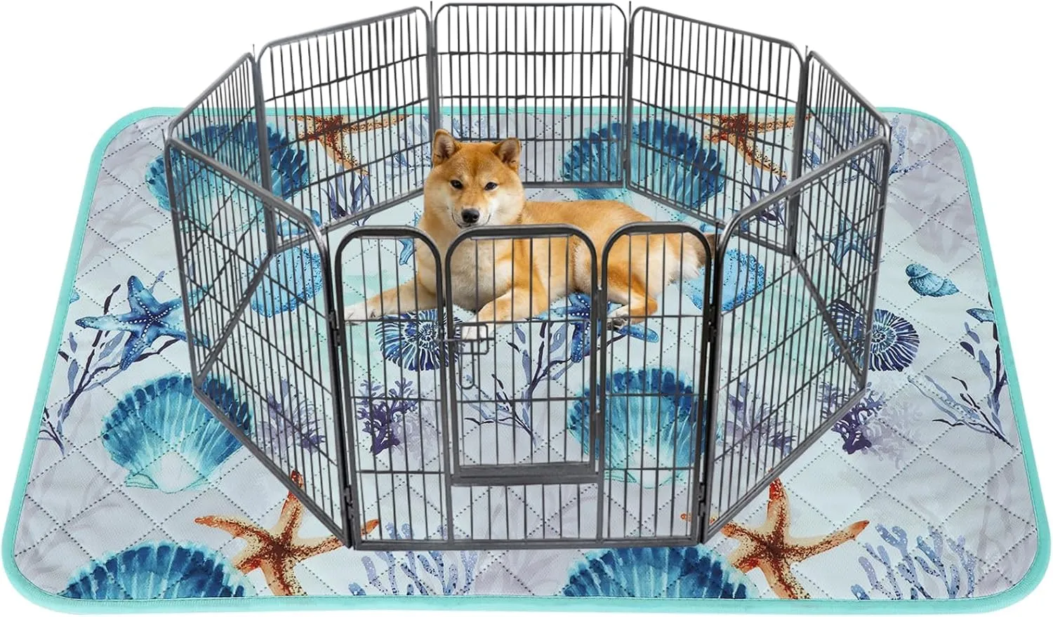 IEUUMLER Washable Pee Pads for Dogs, 2 Pack Reusable Waterproof Puppy Pads, Non-Slip Super Absorbent Dog Training Pad for Playpen Crate Bed EU012