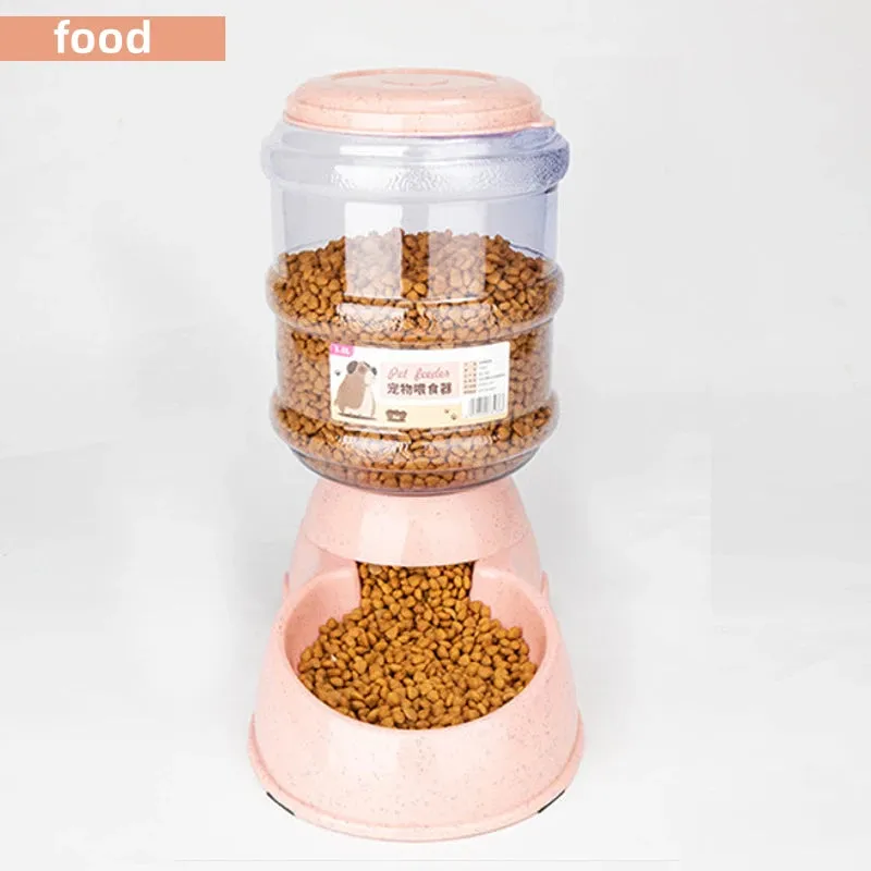 Large Capacity Pet Feeder with Water Dispenser