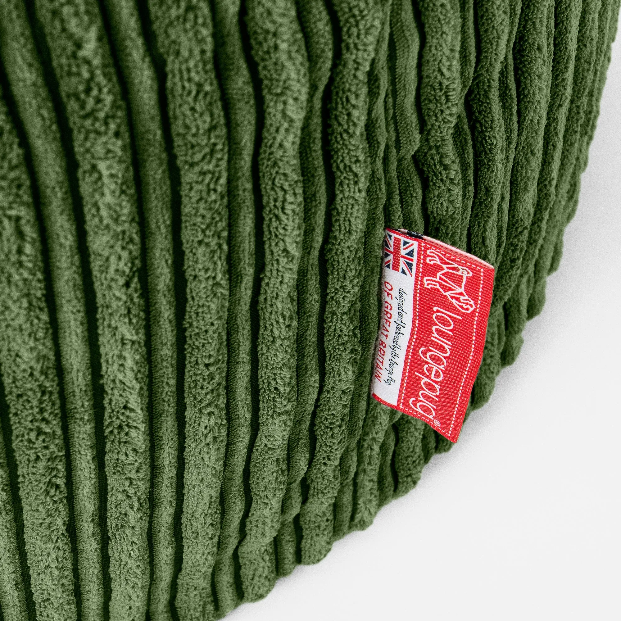 Mammoth Bean Bag Sofa - Cord Forest Green