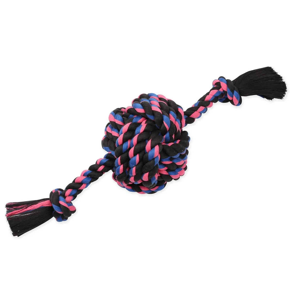 Mammoth Flossy Chews Rope Ball with Rope Ends Dog Toy
