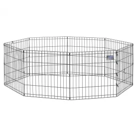 MidWest Black E-Coat Pet 8 Panel Exercise Pen