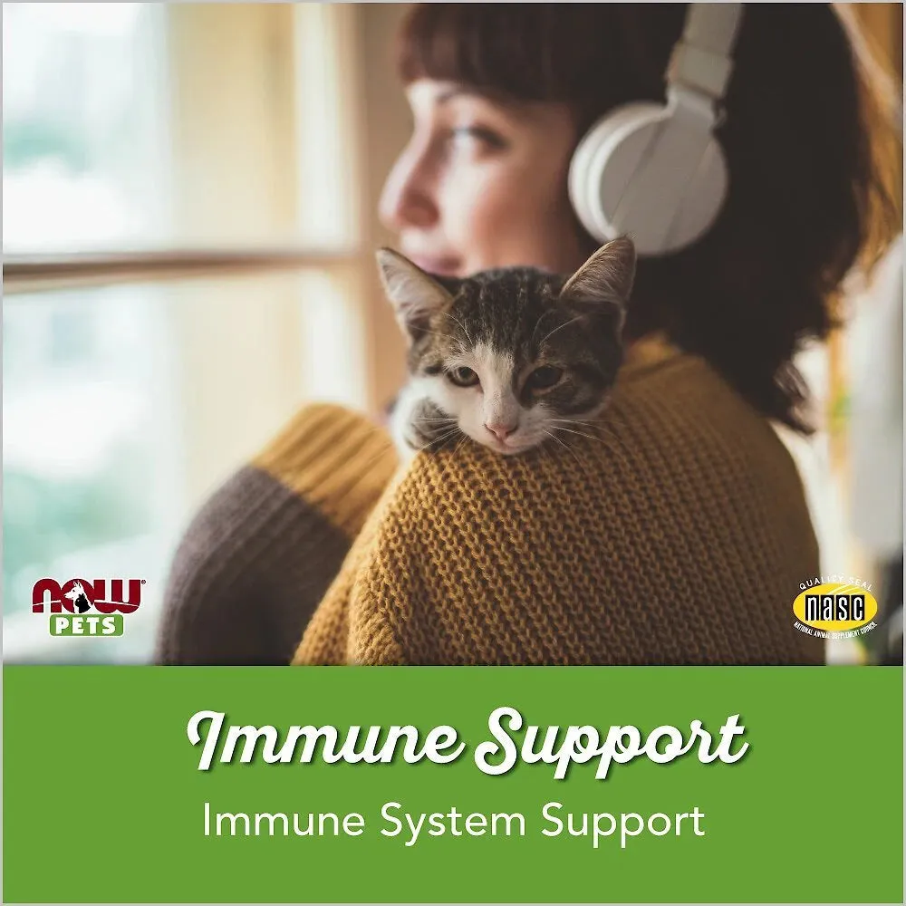 NOW Pets Immune Support Dog & Cat Supplement, 90 ct