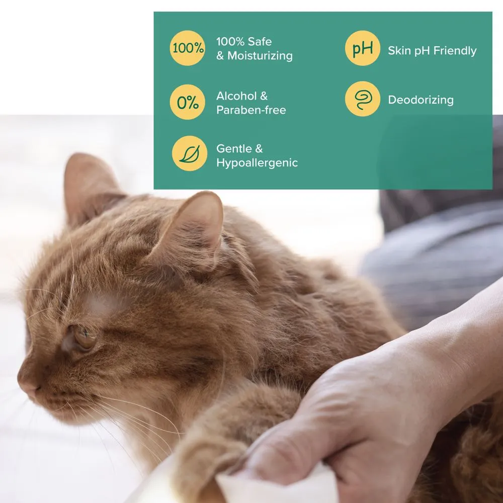 Nurture Pro AG  Silver Unscented Wipes For Cats & Dogs 10pc