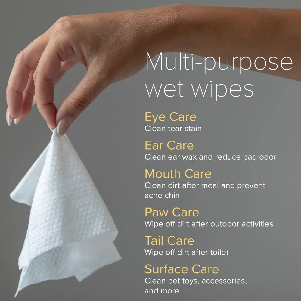Nurture Pro AG  Silver Unscented Wipes For Cats & Dogs 10pc