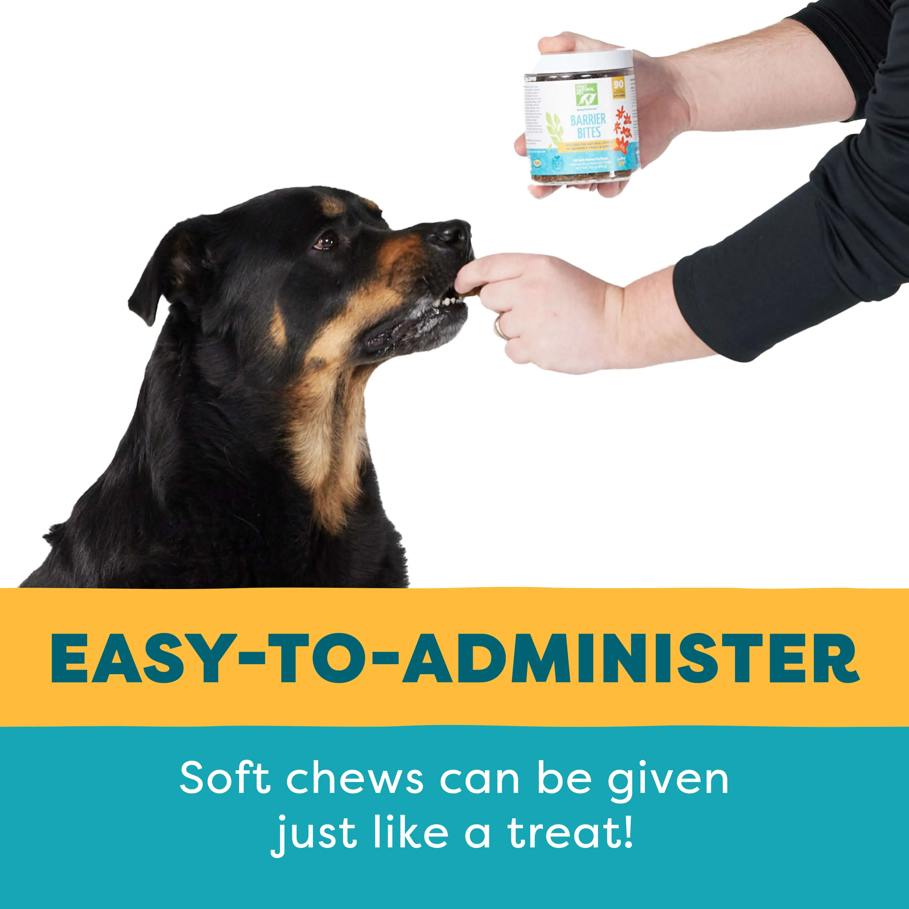Only Natural Pet EasyDefense Barrier Bites Soft Flea Chews for Dogs 90 Count