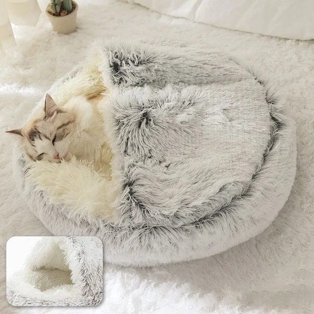 Pat and Pet Emporium | Pet Beds | Soft Plush 2-in-1 Pet Bed