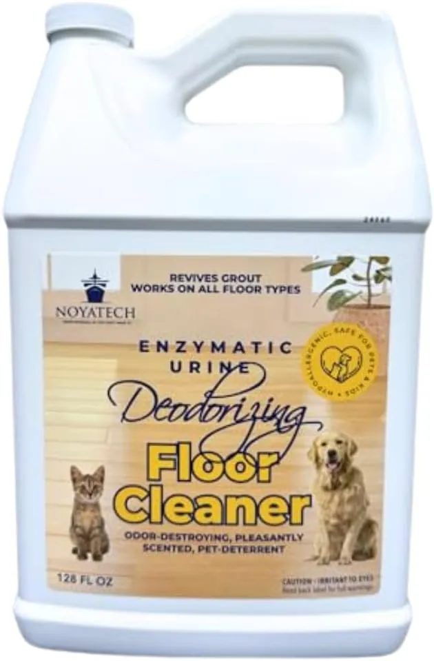 Pet Floor Cleaner  Enzyme-Powered Degreaser for Urine, Odor & Grime | Safe for Tile, Vinyl, Grout & Hardwood | Residue-Free & Pet Safe