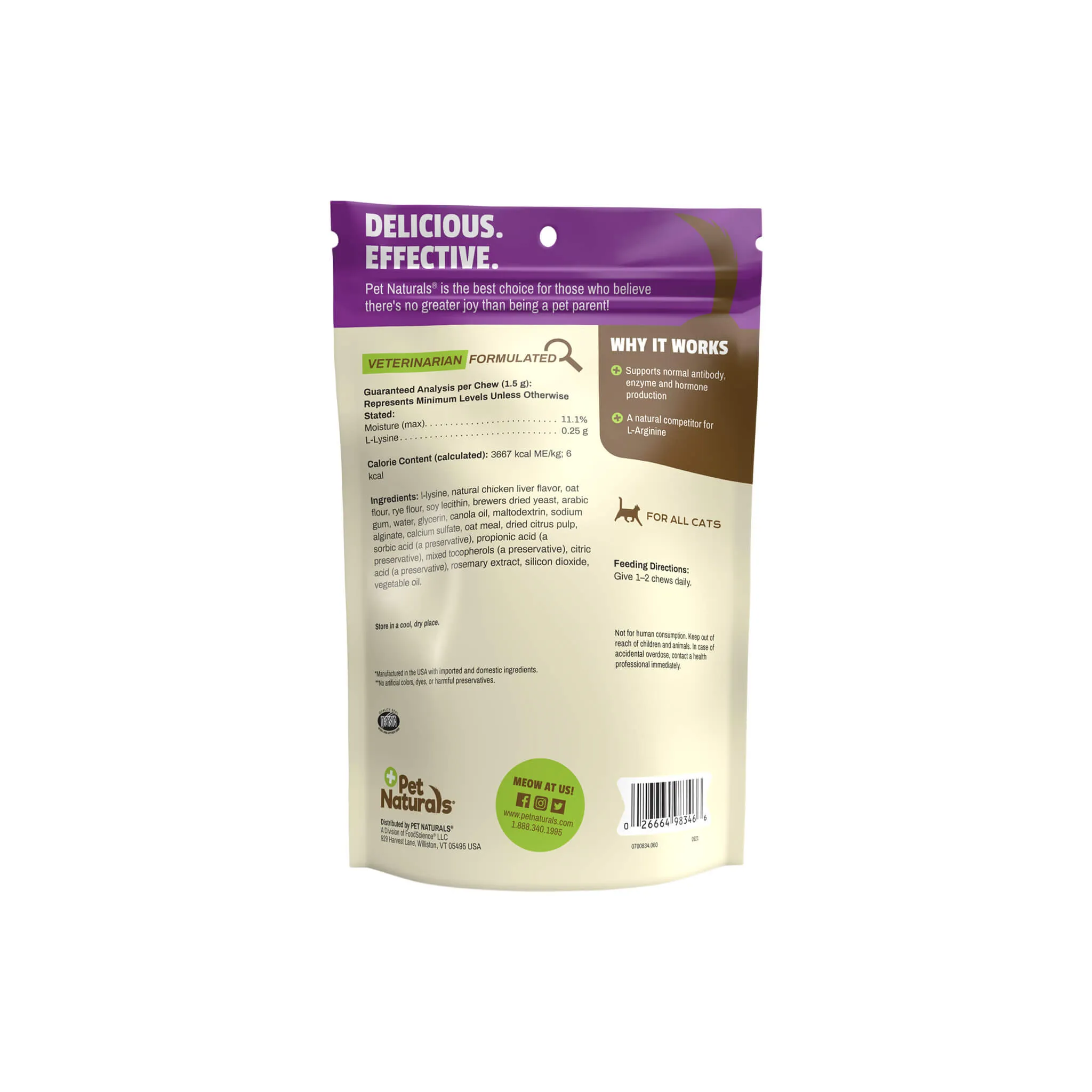 Pet Naturals L-Lysine Immune Support for Cats