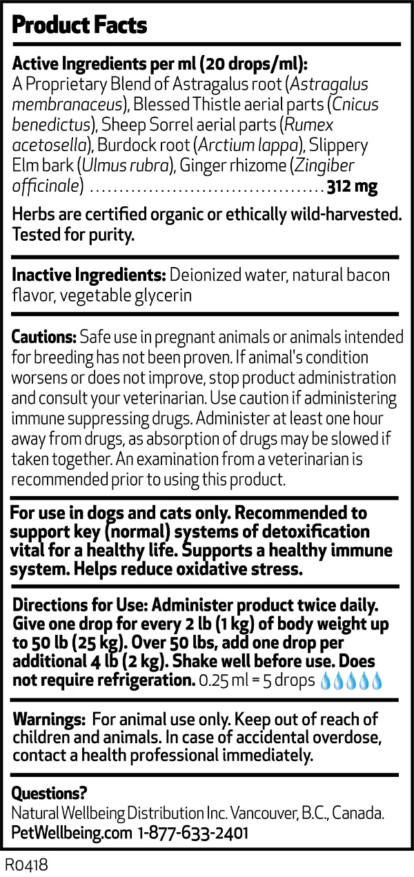 Pet Wellbeing Life Gold Immune Supplement 2oz