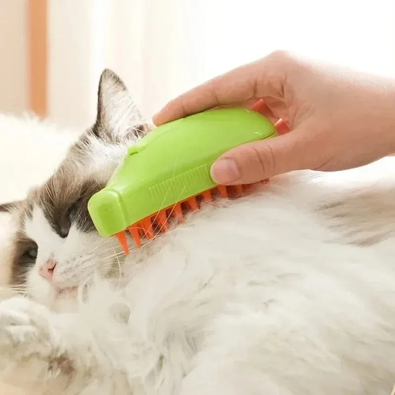 PetSpa ProSteam - 3-in-1 Electric Pet Grooming Brush with Spray