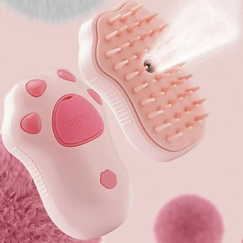PetSpa ProSteam - 3-in-1 Electric Pet Grooming Brush with Spray