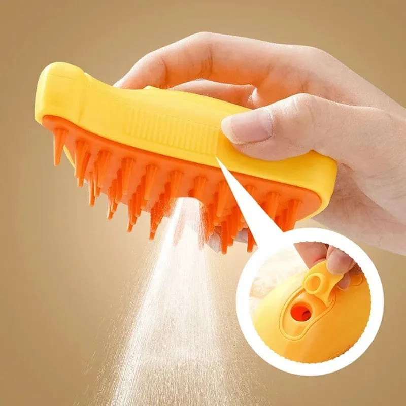 PetSpa ProSteam - 3-in-1 Electric Pet Grooming Brush with Spray