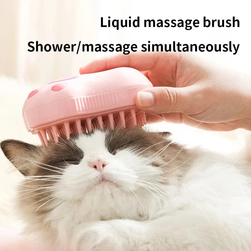 PetSpa ProSteam - 3-in-1 Electric Pet Grooming Brush with Spray