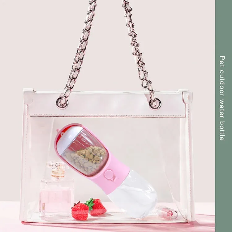 Portable Bottle for Dog Cat Travel Pet with Water Cup with Food Dispenser for your fur friend