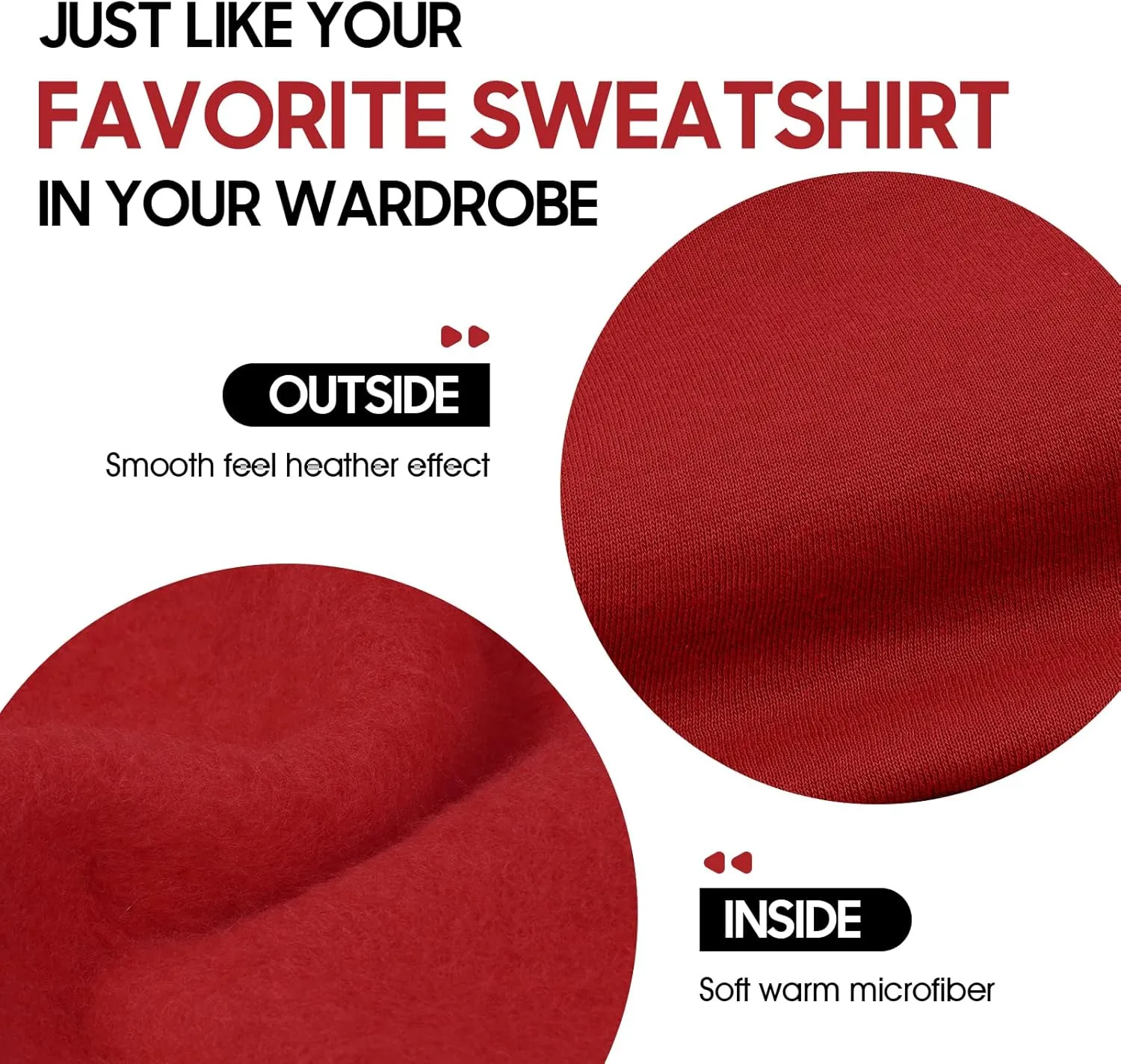 ROZKITCH Dog Hoodie,Winter Dog Fleece Sweaters Pet Warm Sweatshirt Pet Pullover Dog Clothes Soft Warm Christmas Outfit Puppy Vest with Leash Hole for Large Dogs French Bulldog Clothes Red XL