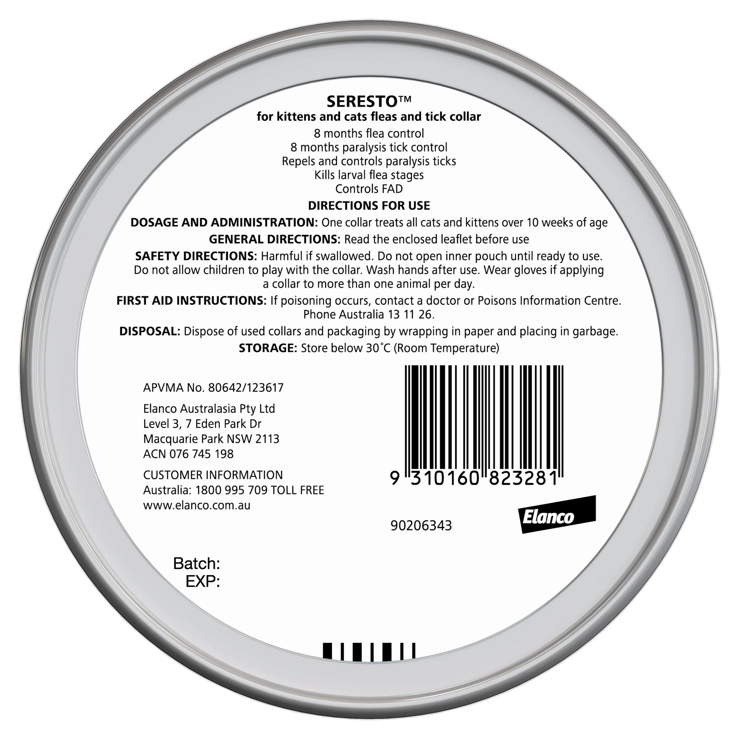 Seresto - Flea & Tick Collar for Kittens and Cats