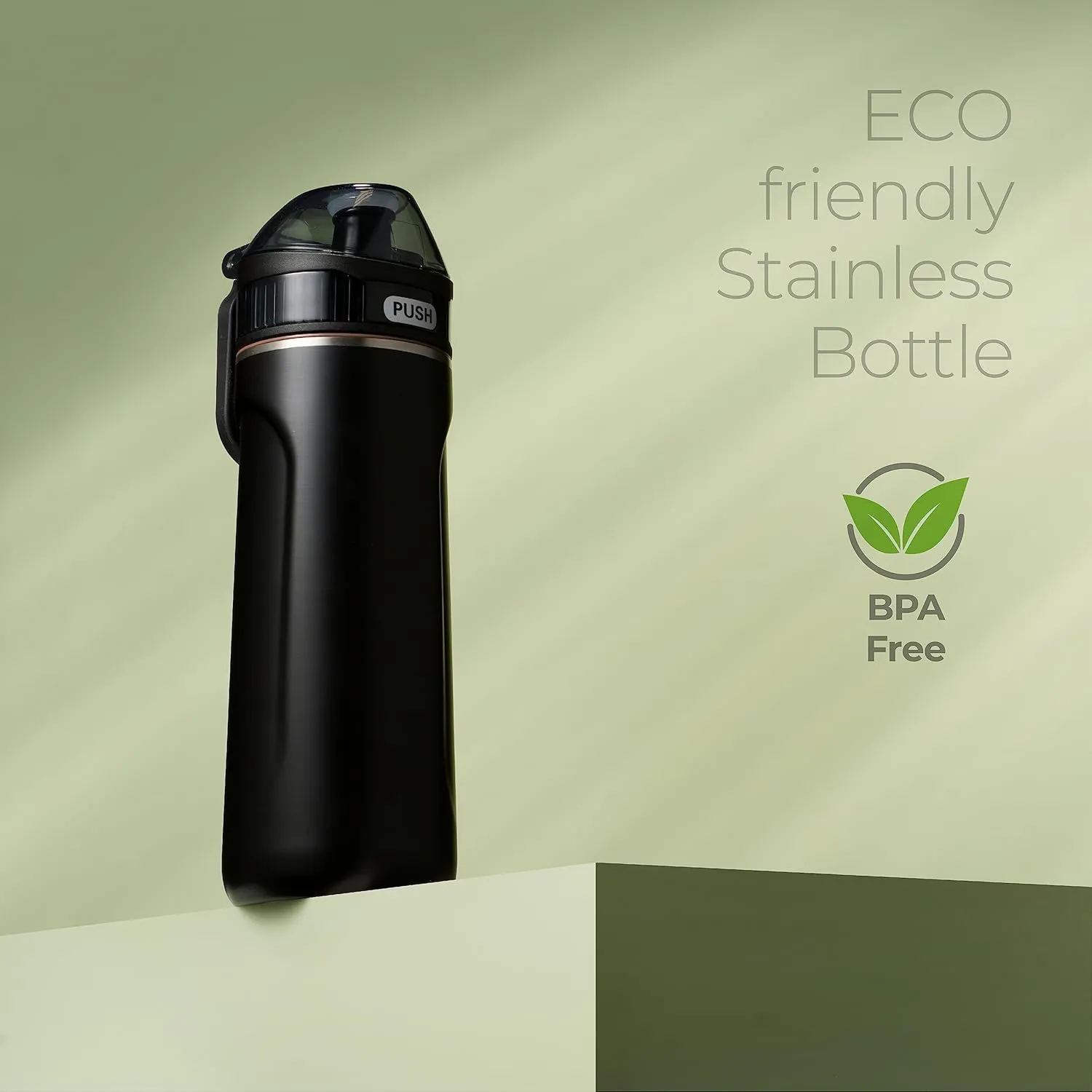 SIPX Triple-Insulated Stainless Steel Water Bottle - 18oz. With Straw Lid, BPA-Free Reusable Insulated Water Bottle Keeps Cold For 12 Hours,