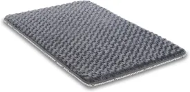 Small Dog Bed for Crate High Resilience Foam Crate Pad Mat for Medium Dogs Washable Anti-Slip,23" x 17",Dark Gray
