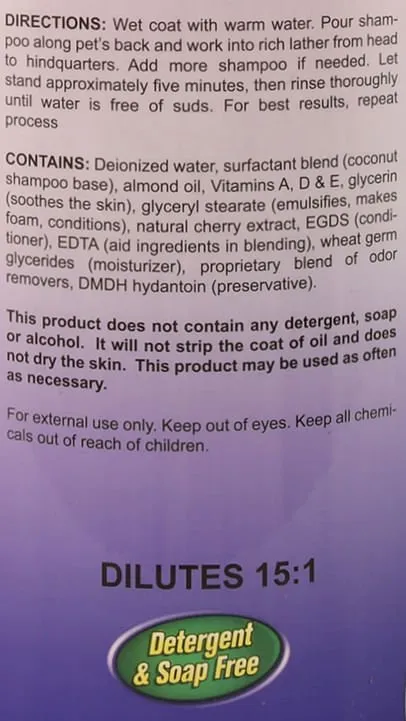 Supra Odor Control Pet Shampoo