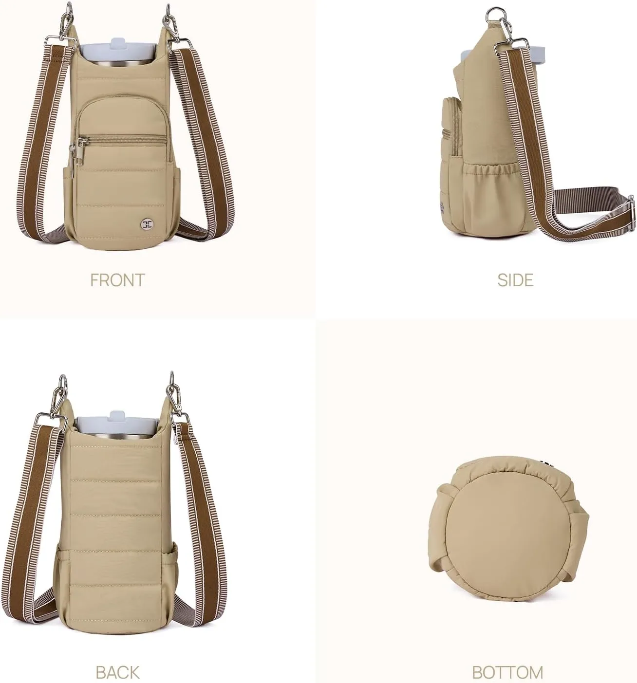 Telena Water Bottle Holder with Strap Crossbody Bags for Women for Walking, Hiking, Cycling
