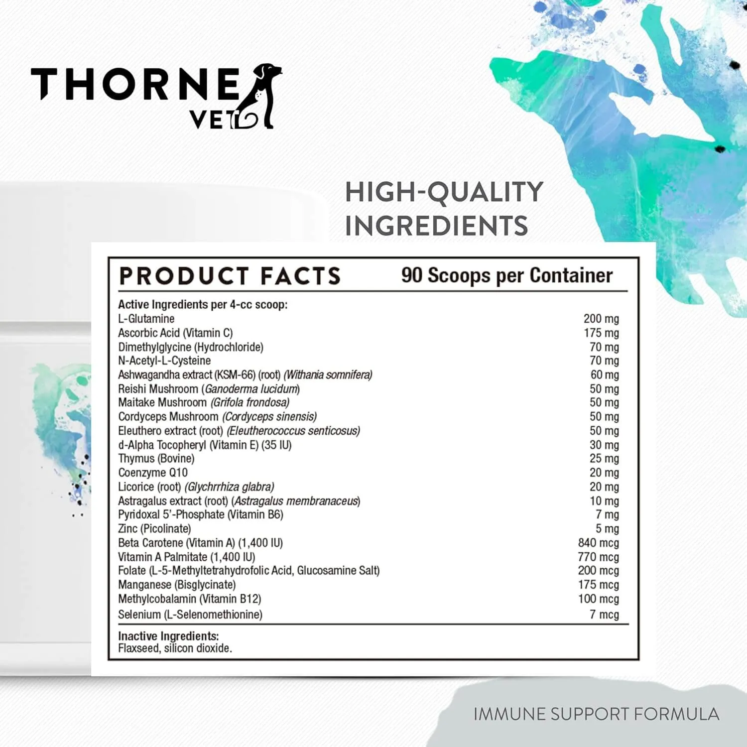 ThorneVet Immune Support Formula Dog & Cat Supplement