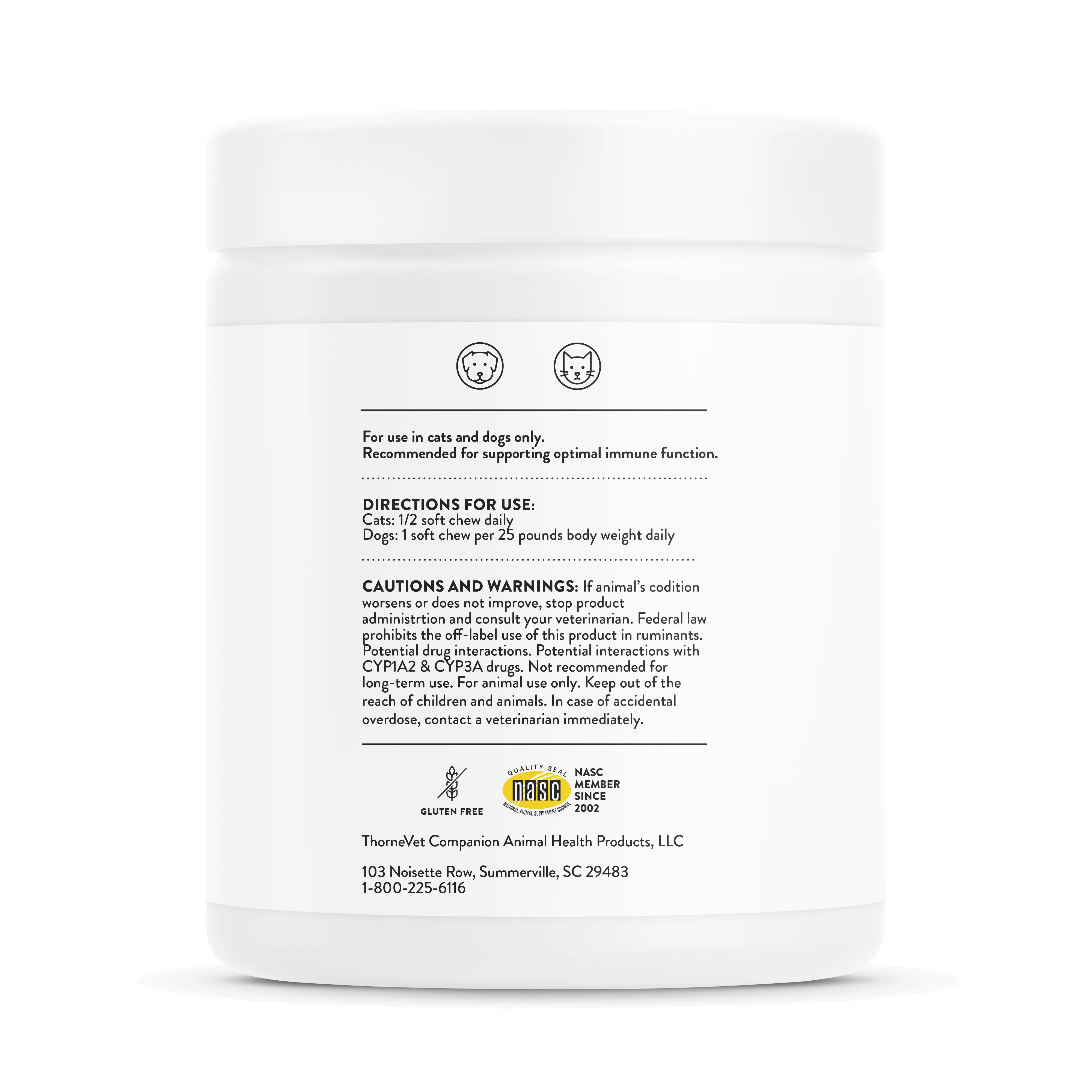 ThorneVet Immune Support Formula Dog & Cat Supplement