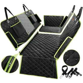 Versatile 6-in-1 Waterproof Dog Car Seat Cover for Back Seat - Suitable for Cars, Trucks, and SUVs